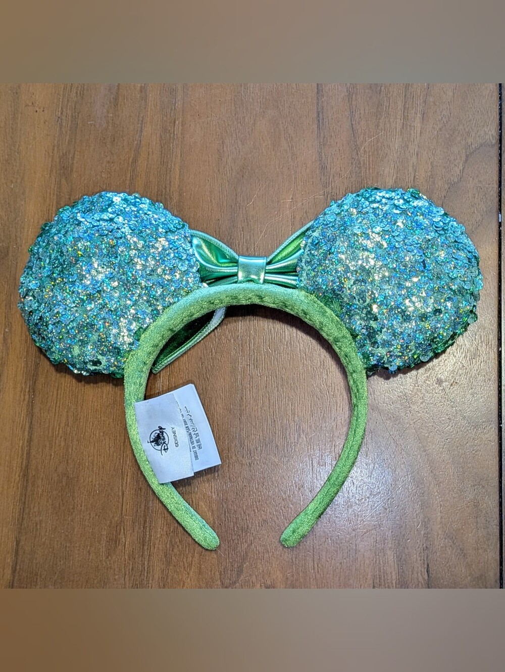 Disney Parks Minnie Mouse Green Sequin Headband - Picture 3 of 4